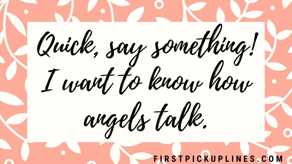 Flirty Angel Pickup Lines